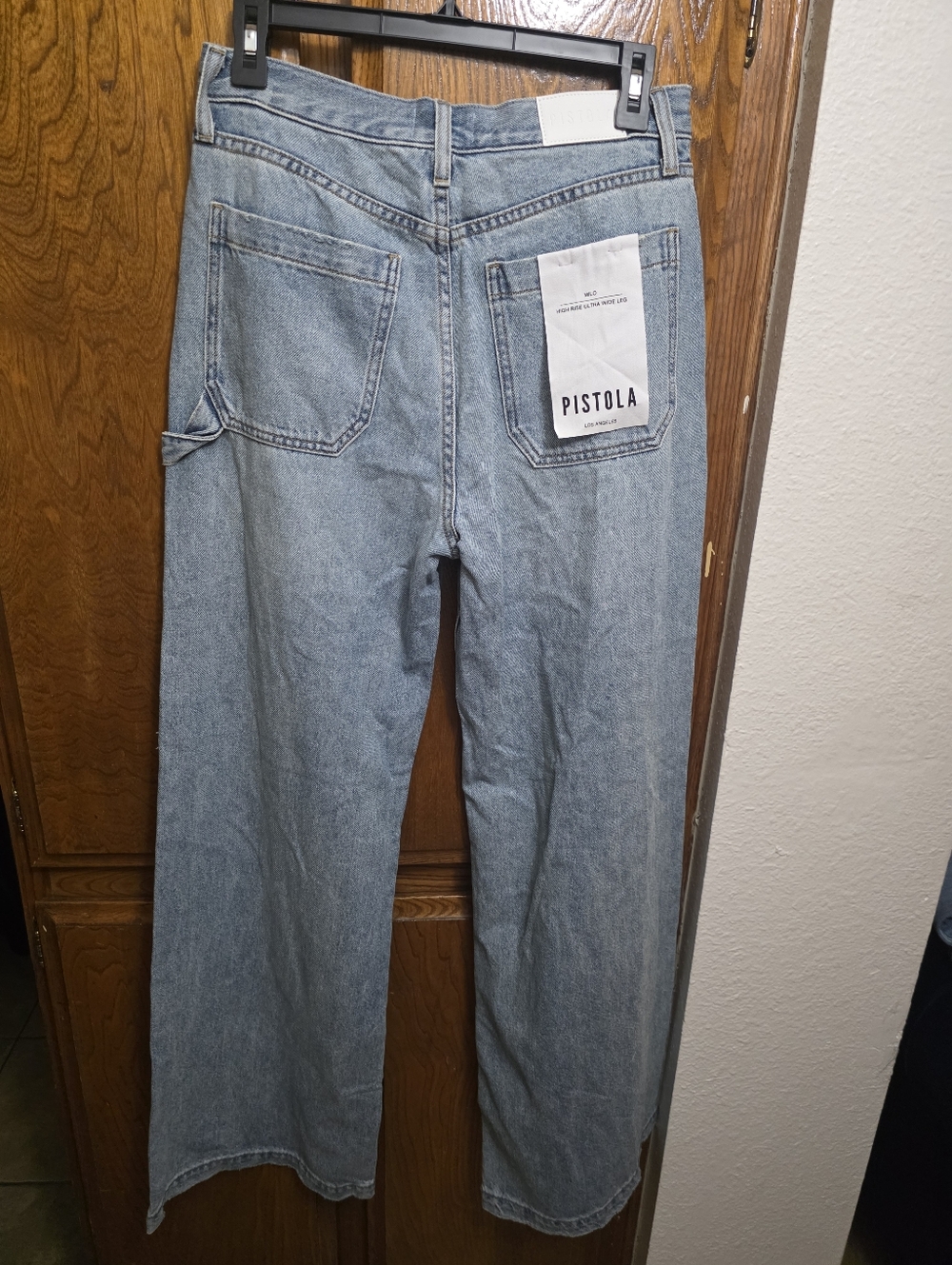 NWT PISTOLA Milo High Rise Ultra Wide Leg Size 27 - Picture 3 of 11